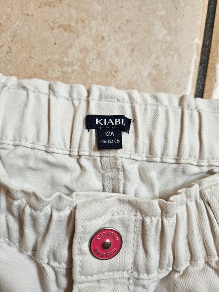 Short en jean blanc - photo numéro 2