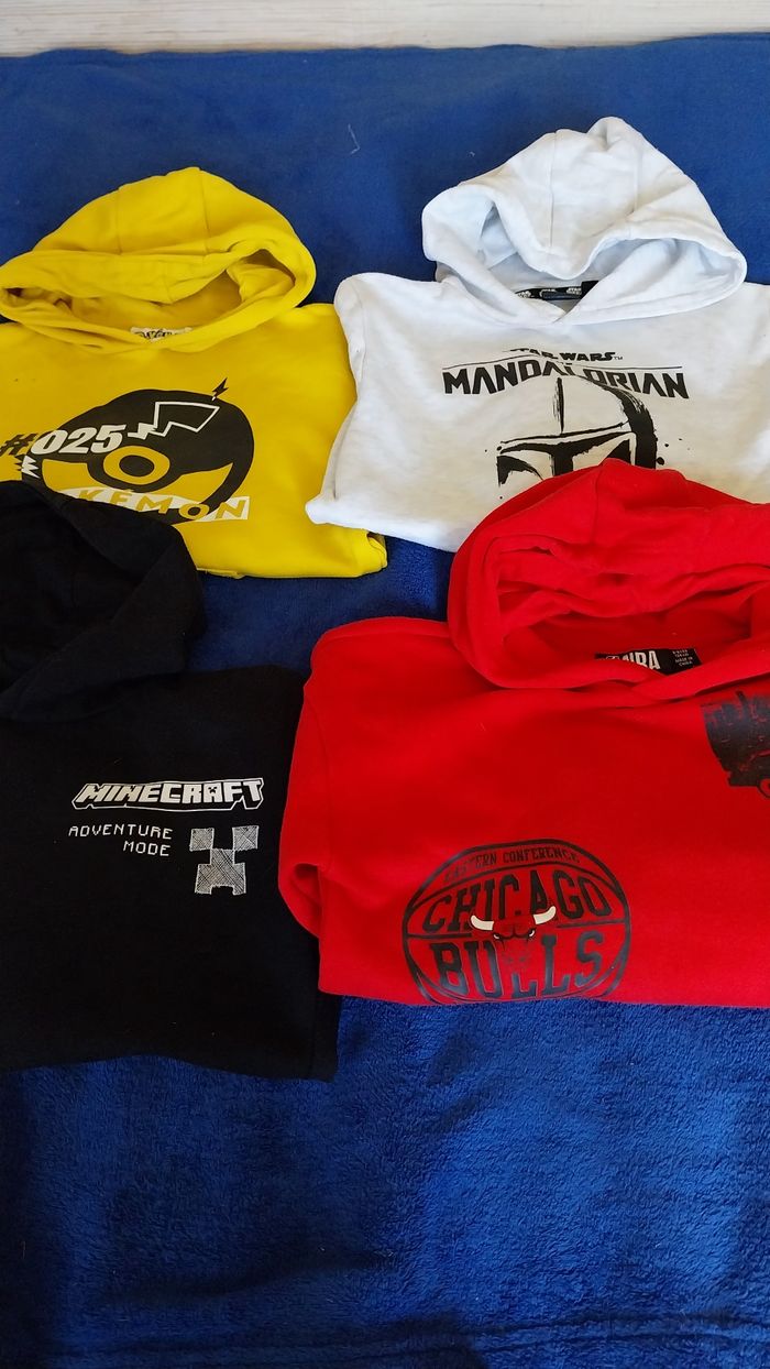 1 lot de 4 sweats garçon 8/9 ans