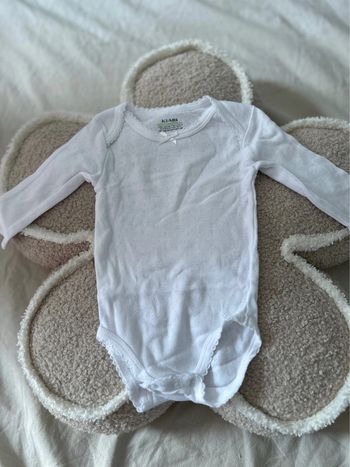 Body manches longues blanc motifs