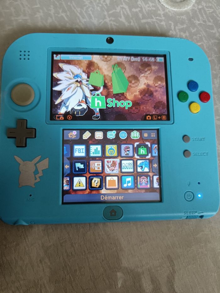 Nintendo 2ds édition limitée pokemon avec 28 jeux. - photo numéro 7