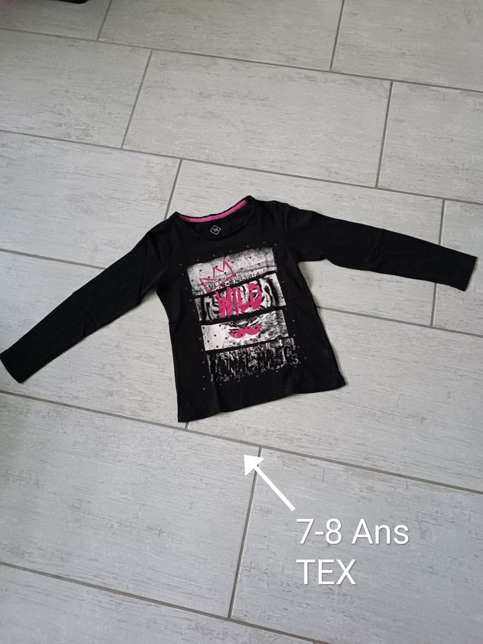 Miipat Lot De 2 T-shirts Col Roulé Manches Longues Fille 2-7 Ans – Coton Doux Extensible, Volants Mignons, Idéal Sous-Pull Hiver