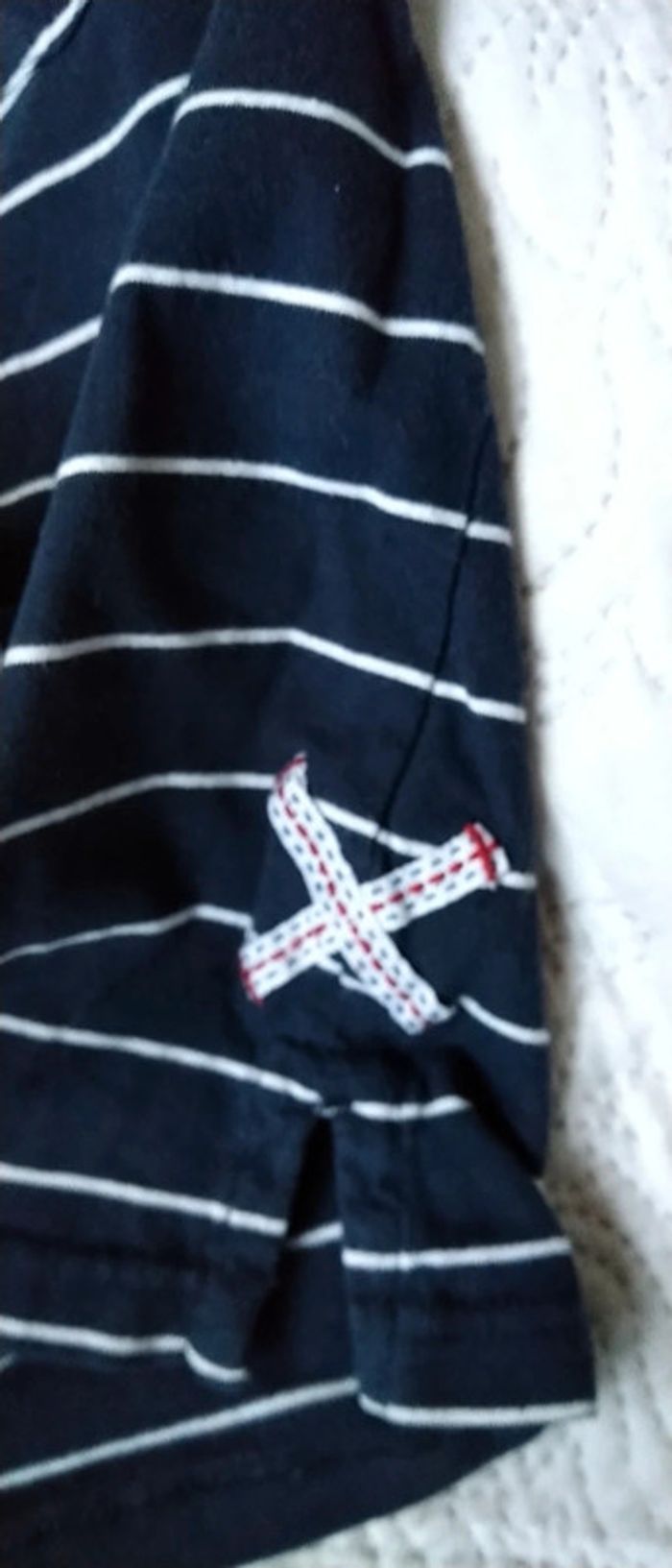 Polo effet 2 en 1 à rayures marine garçon 12 ans sergent major - photo numéro 11