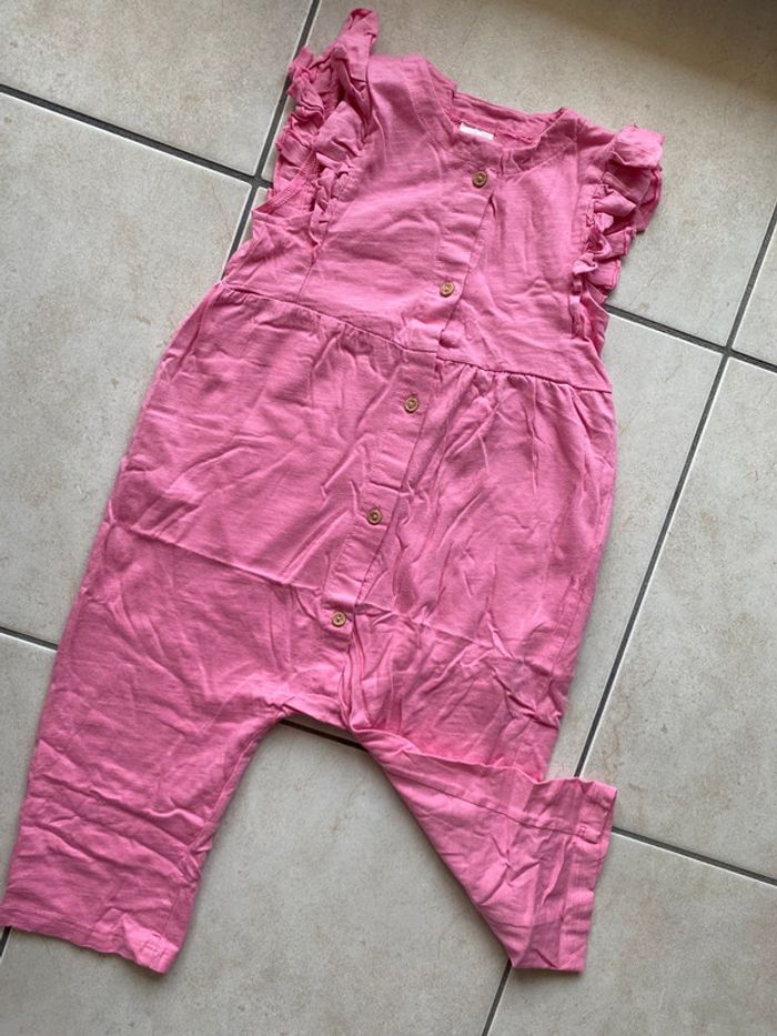 Salopette combi débardeur légère rose fille 86 cm 🌸 H&M - photo numéro 3