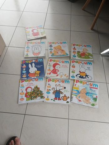 Lot de 10 livres pour enfants de 1 à 3 ans Papoum