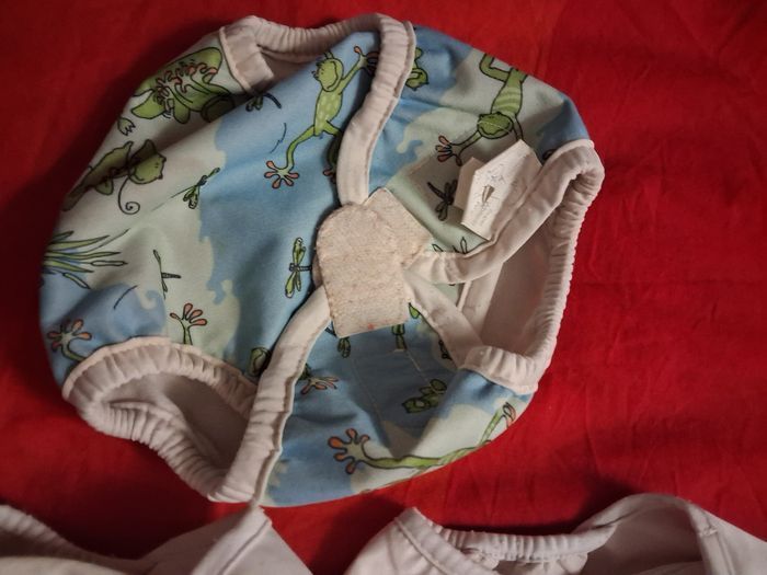 LOT Couches Lavables/ Couche de bain/Inserts/surcouches Complet 18 pieces - photo numéro 5