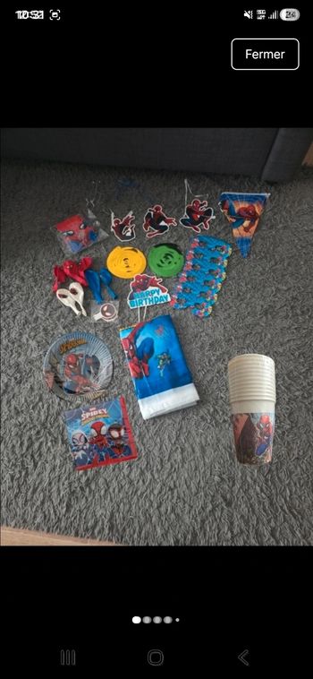 Décoration anniversaire spiderman