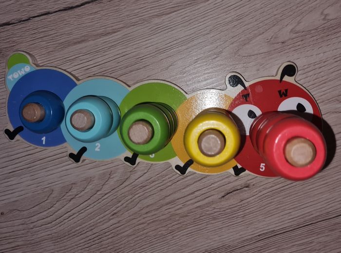 Jeu d'emplilage en bois - photo numéro 2