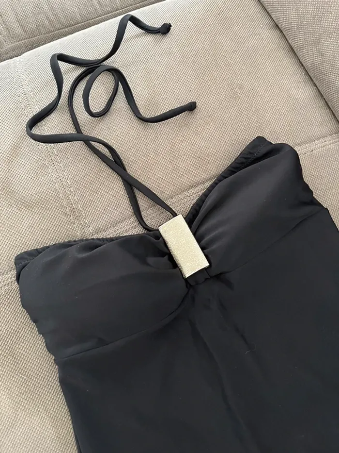 Maillot de bain 1 pièce noir taille M 38 bain de soleil - photo numéro 2