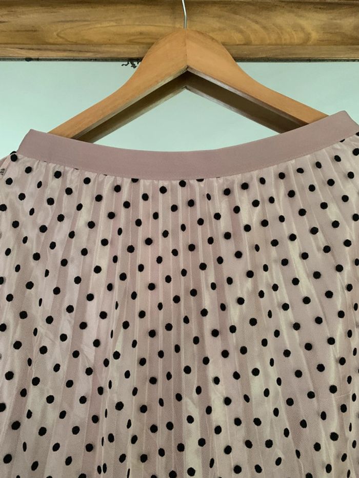 Jupe longue tulle rose à pois taille L/XL - photo numéro 10