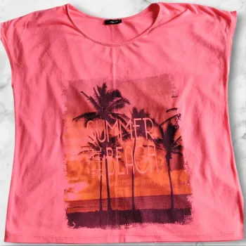 T-shirt rose “Summer Beach” In Extenso