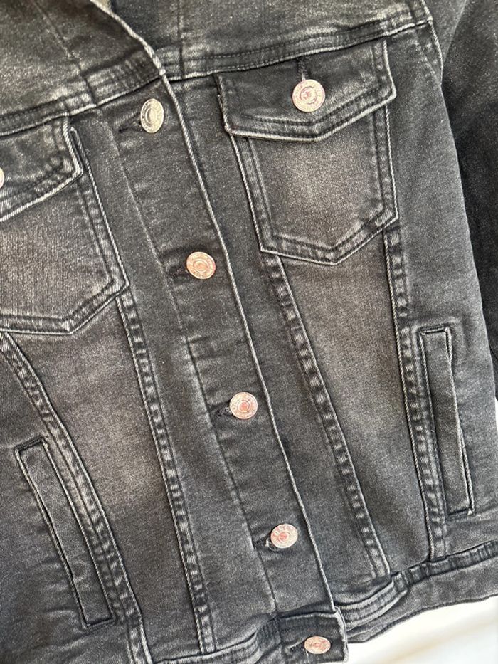 Veste en jean noir Only taille XS - photo numéro 5