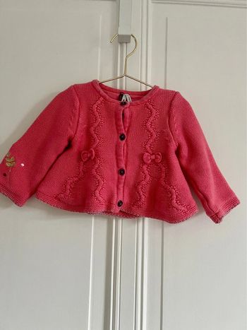 Gilet framboise orchestra 6 mois