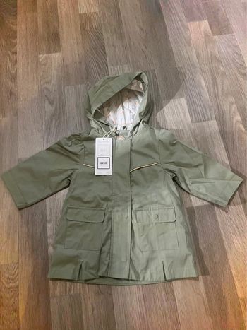 Manteau veste tranch kaki taille 12 mois