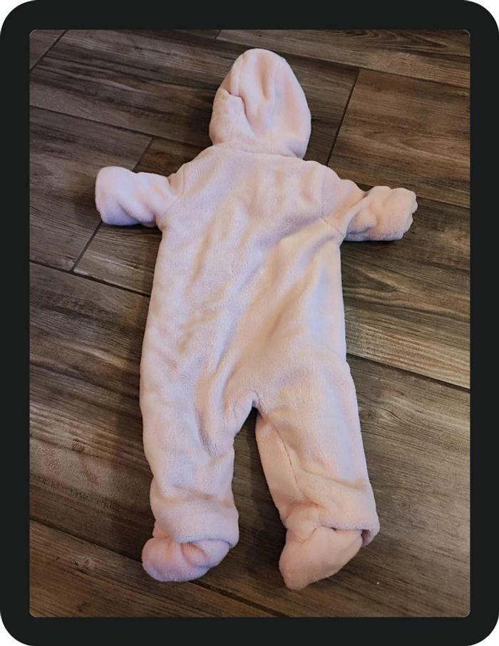Combinaison rose à capuche Tissaia Taille 6 mois - photo numéro 2