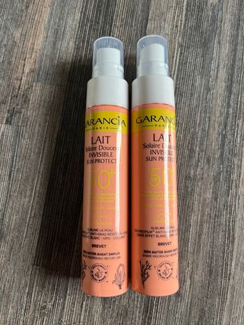 Lot de 2 Garancia Lait Solaire Douceur SPF 50 + Neuf 50mlx2