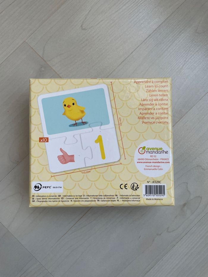 Jeu neuf : boite éducative de 10 puzzles de 3 pièces à assembler - photo numéro 5