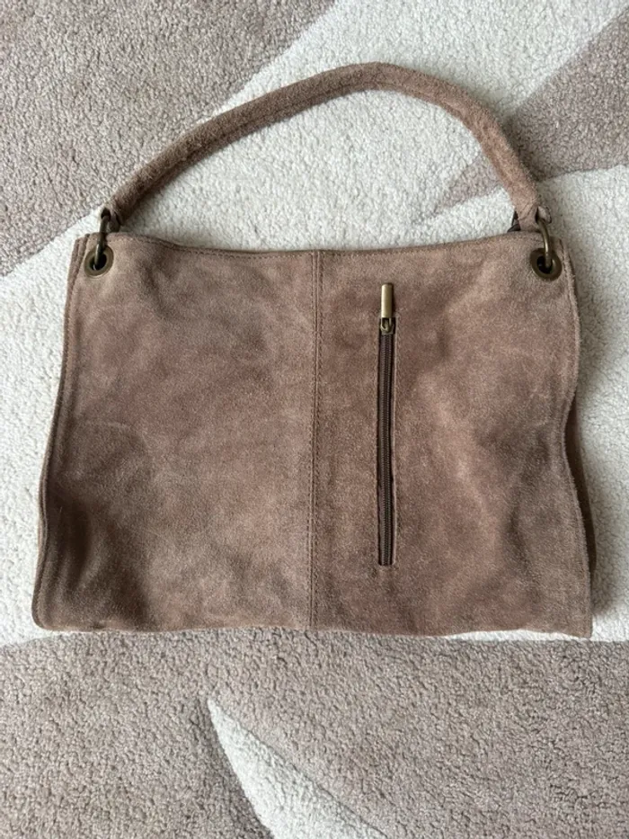 Sac à main en cuir véritable – marron