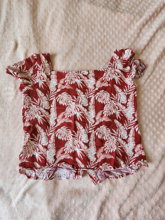 T-shirt manche courte taille M rouge et blanc - photo numéro 2