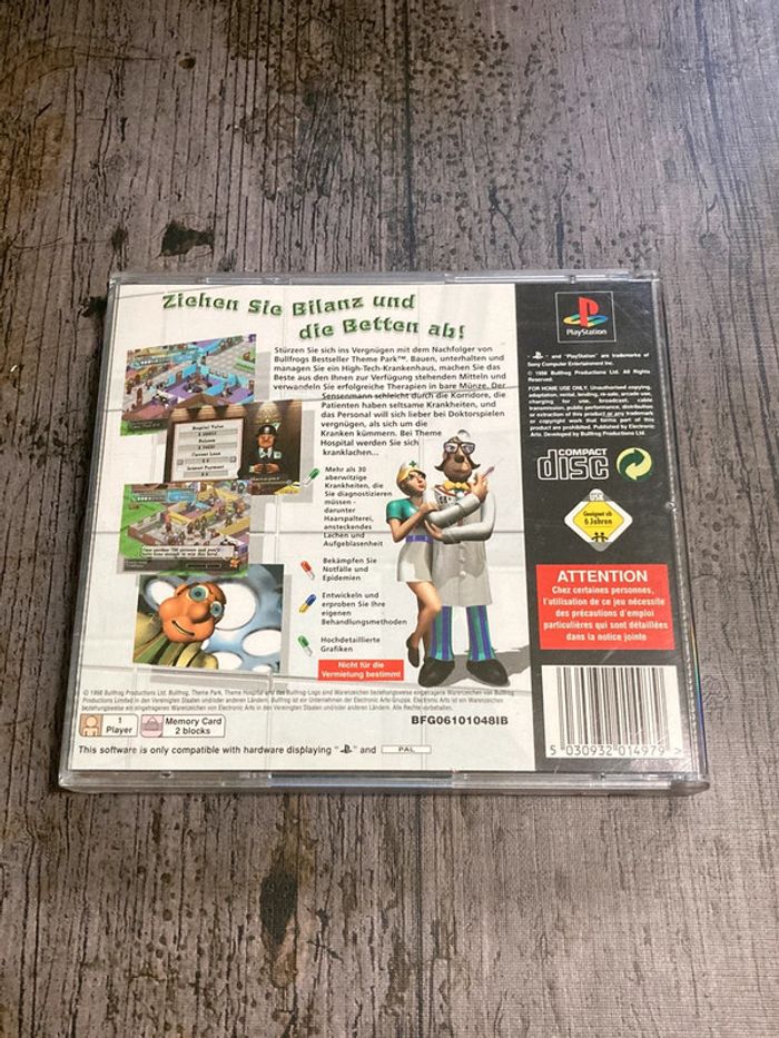 Theme hospital Jeu PS1 complet allemand Sony - photo numéro 3