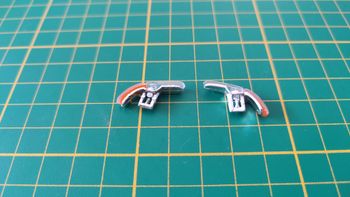 Clignotants avant pièce détachée miniature Bburago burago Porsche 911 Carrera 1993 noir 1/18 1/18e 1