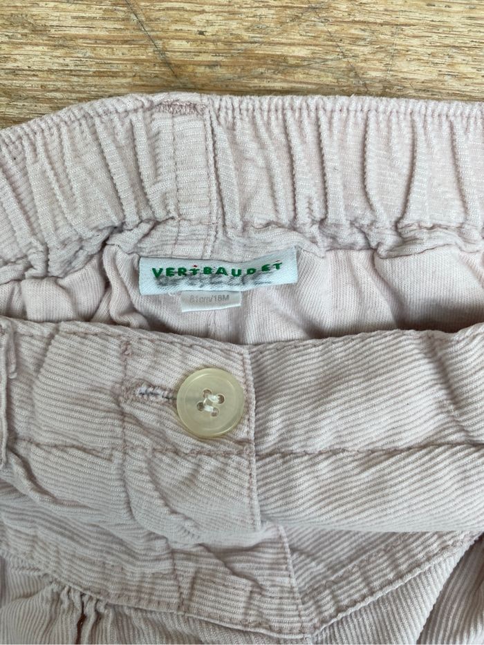 Pantalon velours taille élastique bébé fille 18 mois - photo numéro 3