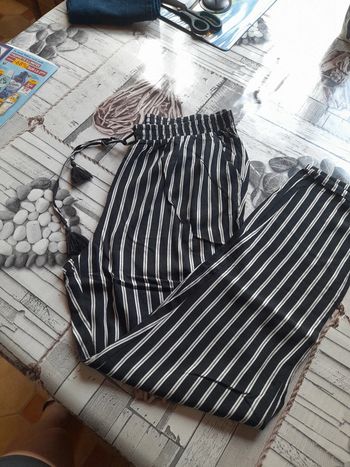Pantalon fin avec poches femme 40