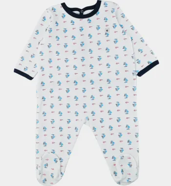 Petit Bateau Pyjama 6 mois en velours NEUF