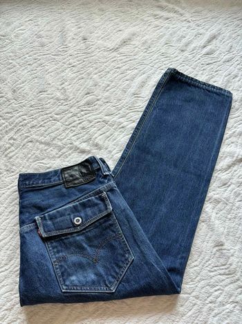 Jean Levi’s 569 loose Straight droit ample homme W33 L30 Made in Mexico bleu foncé L/44 Vintage Y2K