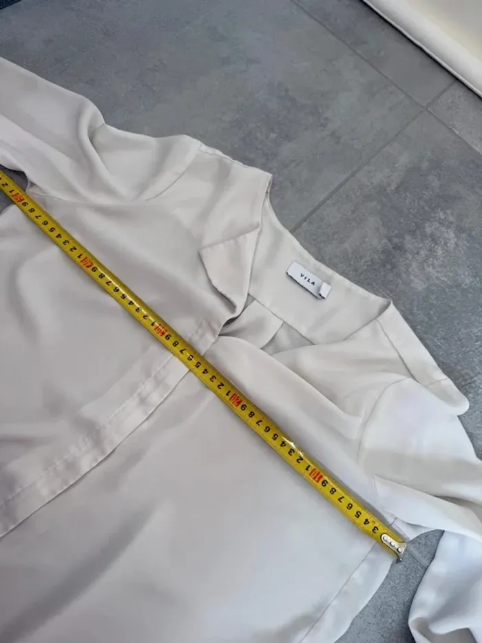 Blouse femme Villa couleur crème taille S - photo numéro 5