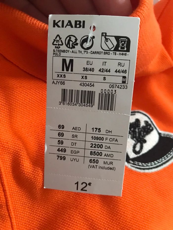 Polo orange comfort fit - photo numéro 3