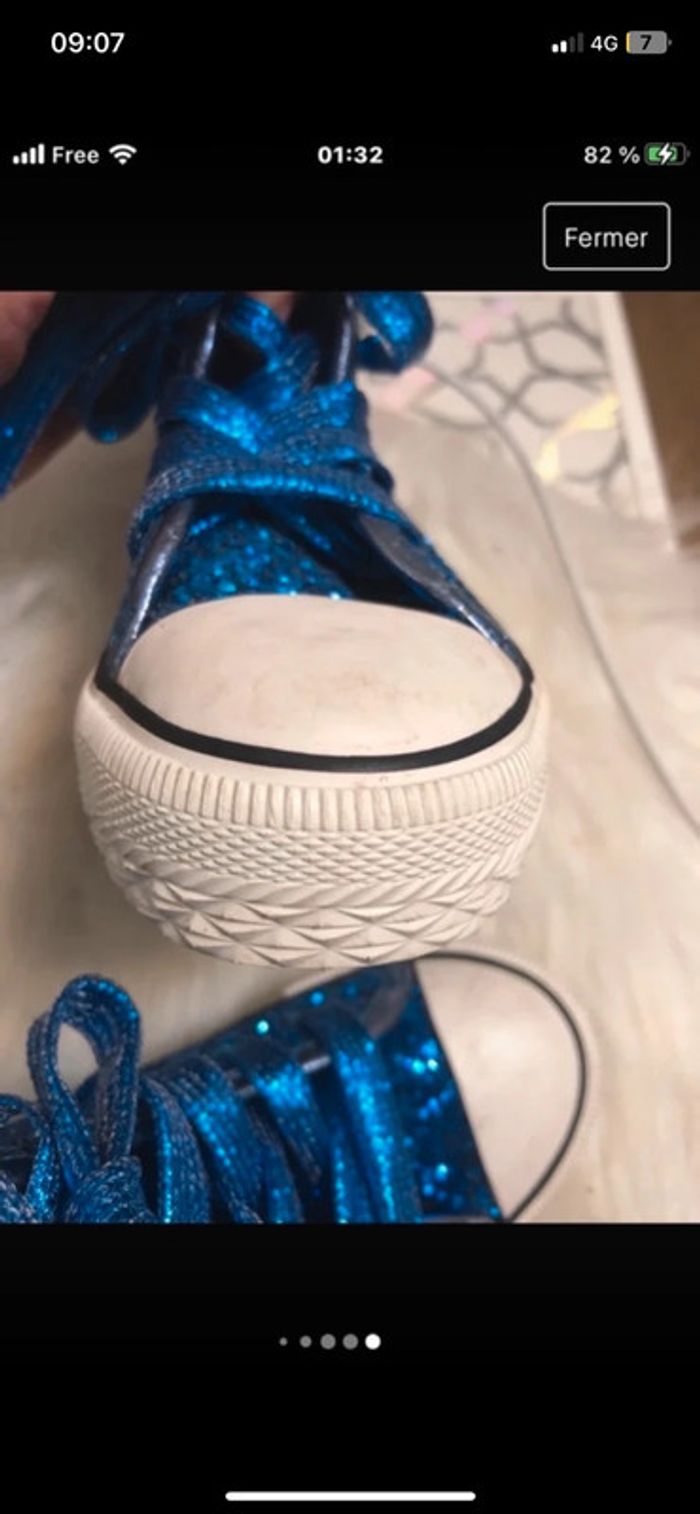 Chaussures habillées / baskets habillées / chaussures de fêtes . Enfant Pointure 25 - photo numéro 12