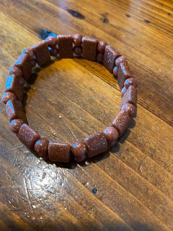 Bracelet trois rangs pierre du soleil