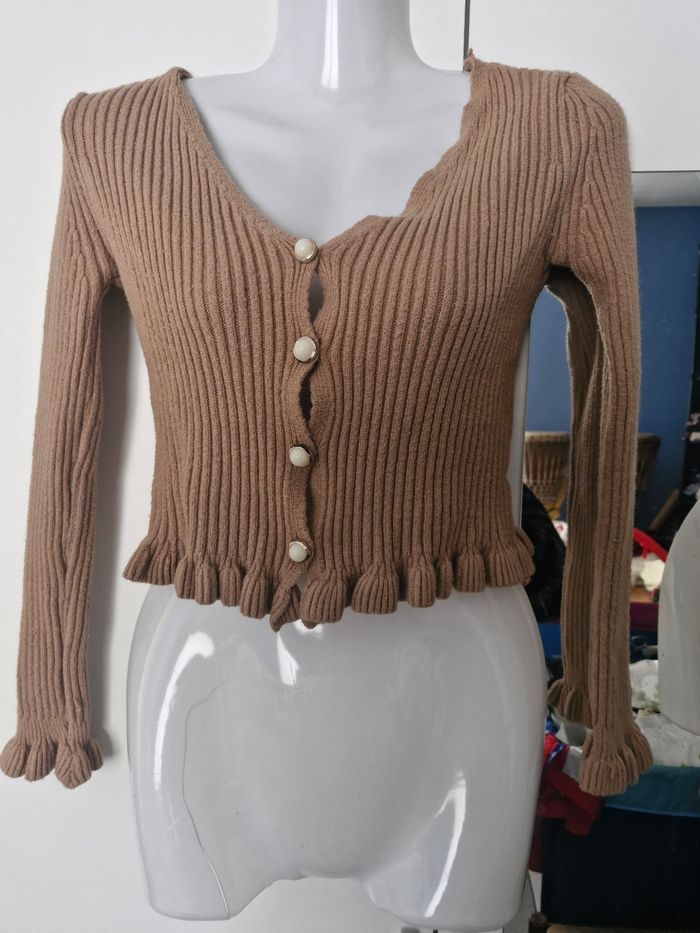 Splendide gilet zone froufrou - photo numéro 2