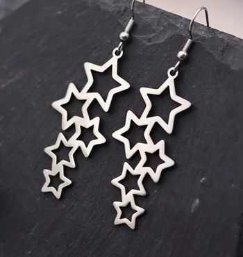 Boucles d'oreilles en acier inoxydable