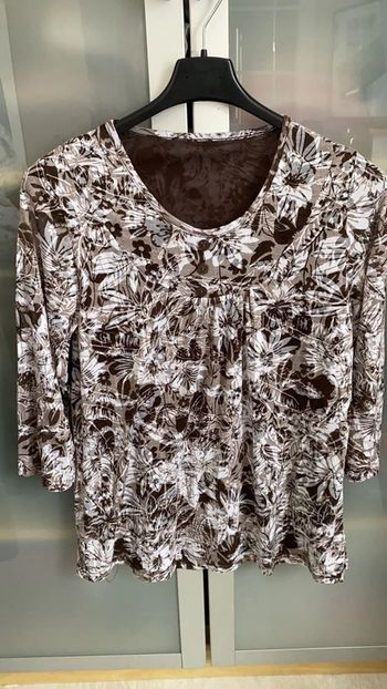 Blouse fluide marron