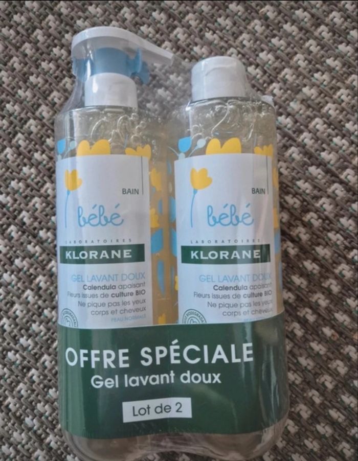 Produits bébé Klorane neufs
