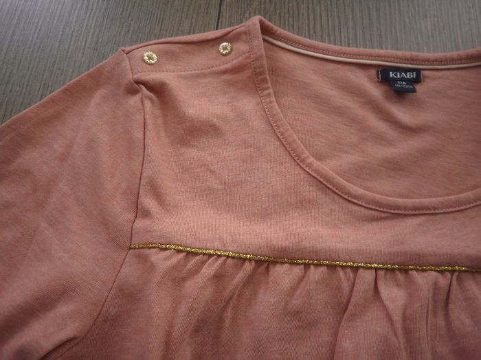 T-shirt à ML forme tunique Fille 12 ans NEUF - photo numéro 3