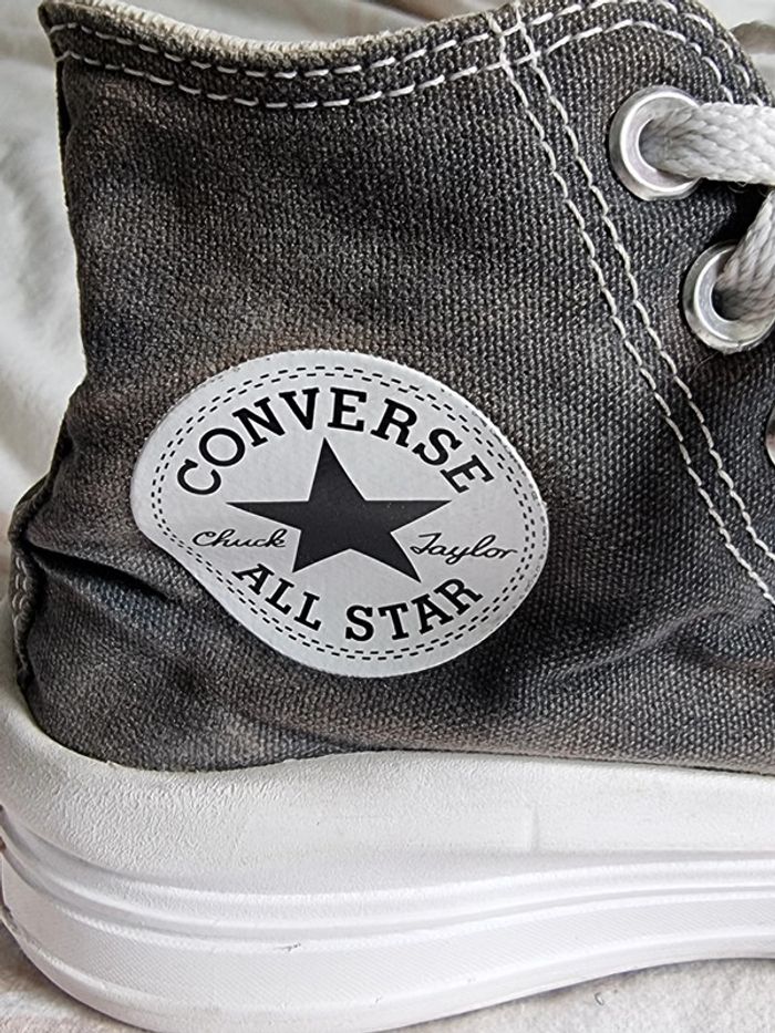 Converse all stars Chuck Taylor platforme foundational Leather - photo numéro 5
