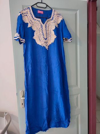 Robe arabe bleu roi (gandoura)