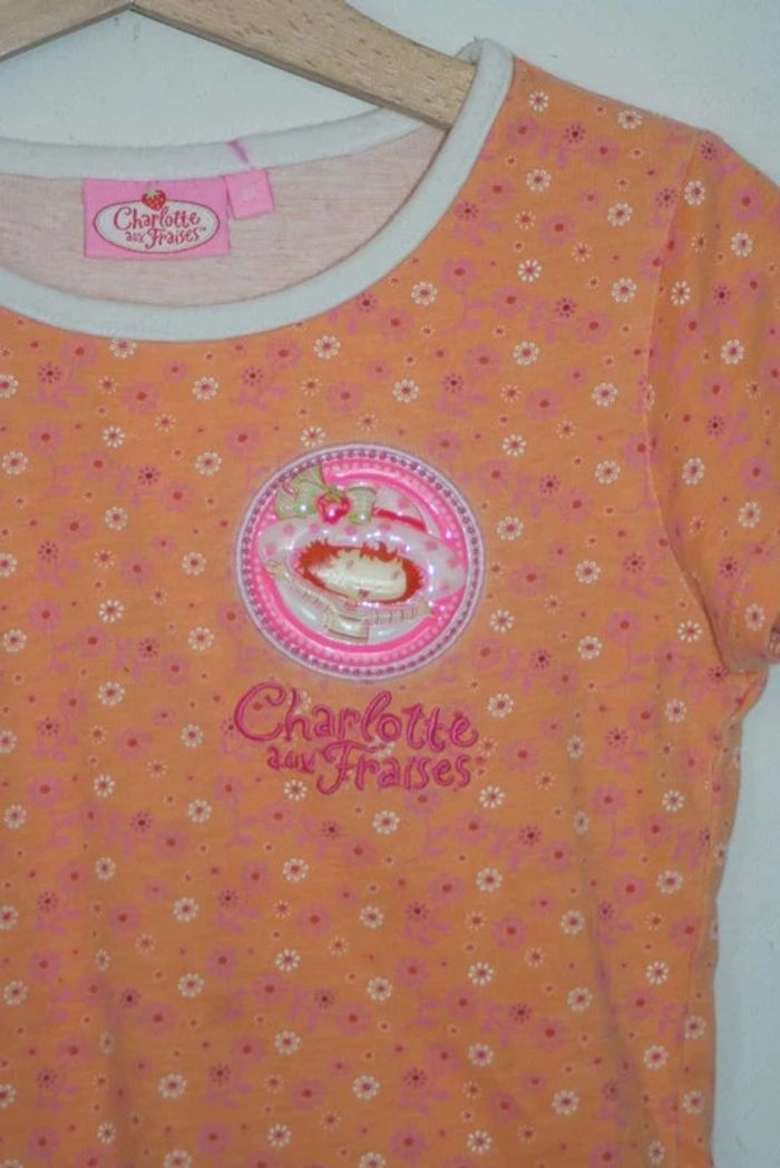 Pyjama 2 pièces Charlottes aux fraises taille 6 ans - photo numéro 3