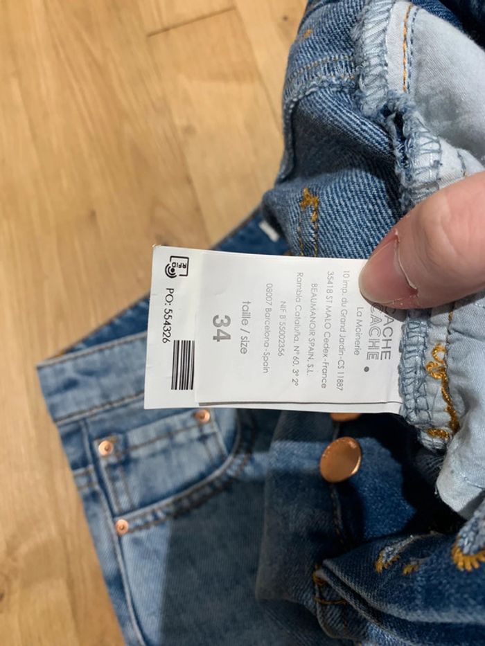 Jupe en jean taille XS neuve - photo numéro 3