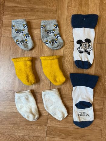 Lot de 4 paires de chaussettes taille 14/18