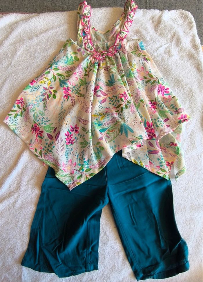 Ensemble pantacourt léger + 2 blouses, 3 ans - photo numéro 6