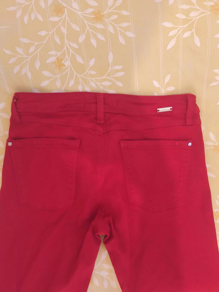 Pantalon Zara Z1975 Femme Taille 36 Rouge - photo numéro 5