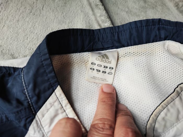 Veste de survêtement Adidas Mixte 40 blanc et bleu marine 2003 - photo numéro 10
