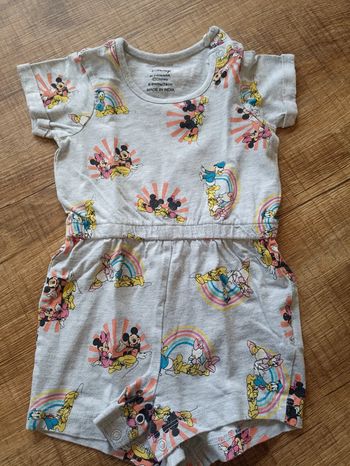 Combi short fille 6 - 9 mois Disney