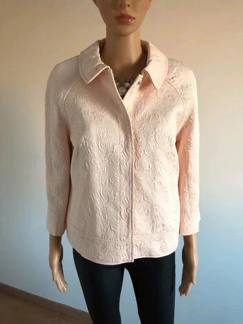 Veste jacquard rose pâle neuve Morgan taille 40 (valeur 89€)