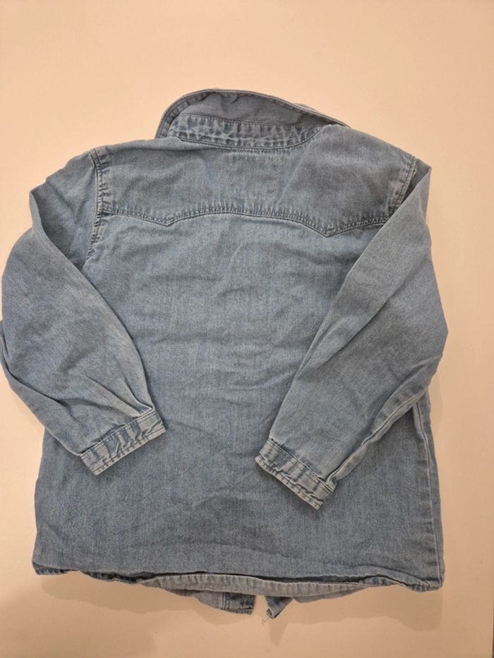 Chemise jean denim Bout'chou 36 mois 94cm 3 ans - photo numéro 7