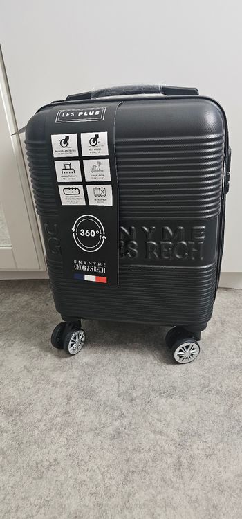 Valise cabine noire rigide neuve 8 roues 360° – Georges Rech