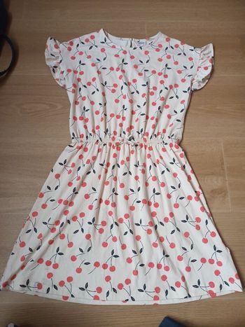 Robe 10 ans neuf été tao tape à l œil cerise ecru